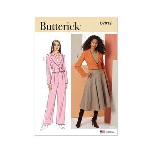 Butterick Sewing Pattern B7012 R12242 Jacket Skirt Pants Career Size 8-16